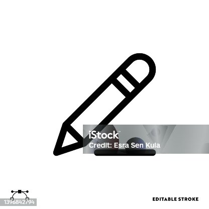 istock Edit Line Icon Design with Editable Stroke. Suitable for Web Page, Mobile App, UI, UX and GUI design. 1396842794