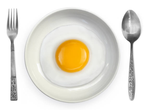 istock omelet  fried on ceramic plates isolated on white background 1396845669