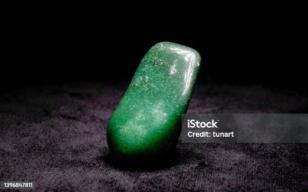 Green Gemstone Mineral Nephrite Jade Stock Photo - Download Image Now - Jade - Gemstone, Jade Green, Nephrite