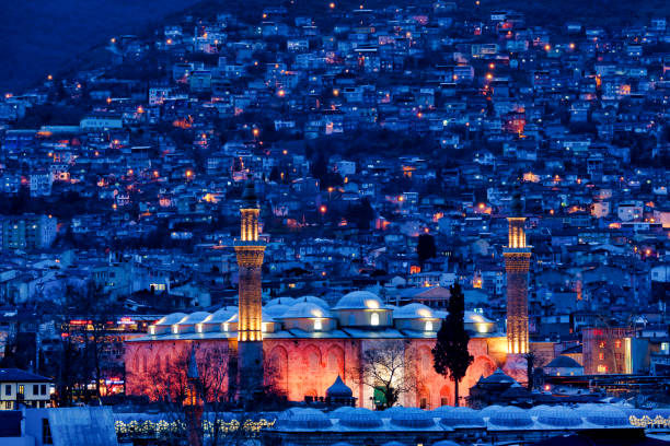 Grand Mosque of Bursa Grand Mosque of Bursa, Turkey ulu camii stock pictures, royalty-free photos & images