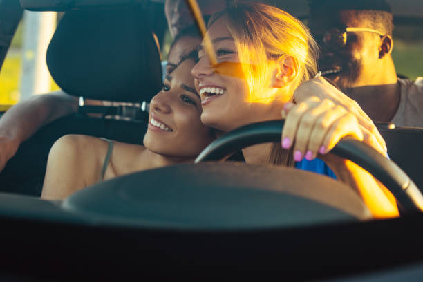istock Vivacious girlfriends on a road trip 1396849555