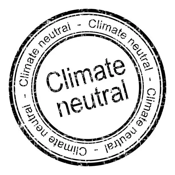 Photo of Climate neutral rubber stamp – illustration