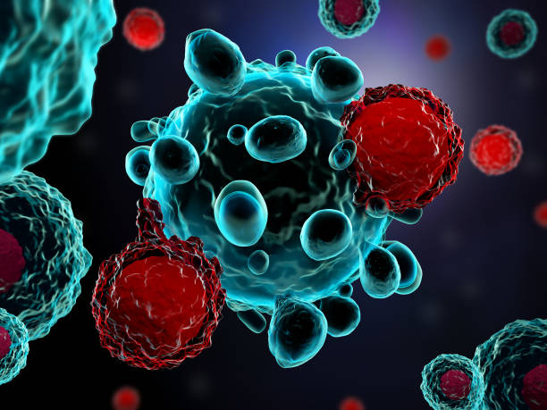 istock T cells attacking cancer cells 1396855797