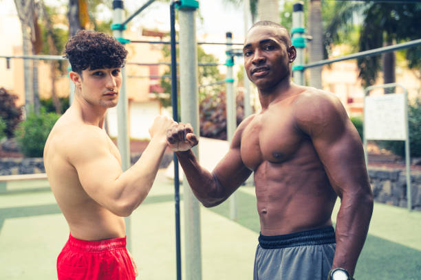 https://media.istockphoto.com/id/1396857997/photo/two-young-friends-after-training-in-open-air-calisthenics-muscular-boys-after-exercising.jpg?s=612x612&w=0&k=20&c=bgx89ksuBqf2O7ixnIMjumKssTKcrjfB0_ZH1ZW92rs=