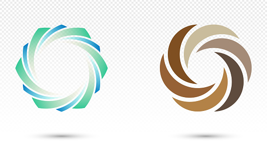 Vector abstract  swirl pattern logo icon isolated