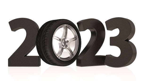 istock 2023 with Tire. Car Sales Concept 1396866985