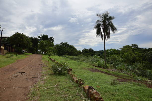 istock Empty streets in Puerto Iguazu Argentina. 1396867467