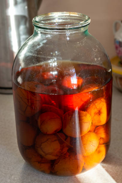istock jar of apple compote on the table 1396868378
