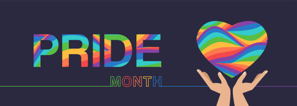 istock LGBT pride month background. Vector background with rainbow colors and heart shape. 1396868855