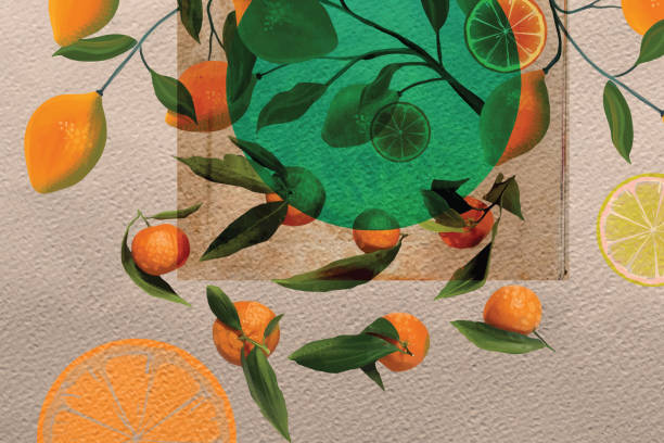 추상 과일 구성 - peach dark peaches backgrounds stock illustrations