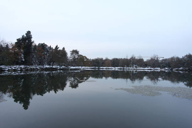 istock The lake after snow 1396874278
