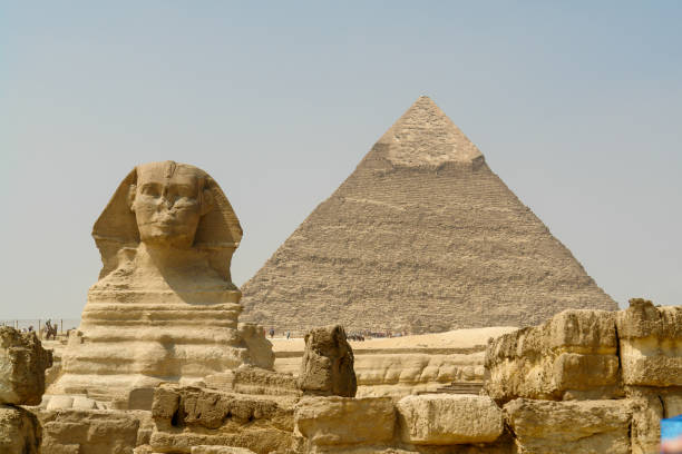istock Sphinx in front of pyramids, Giza, Cairo, Egypt 1396875527