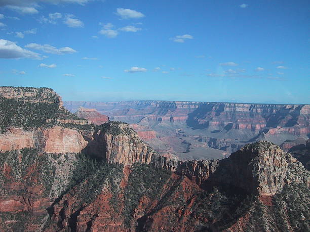 Aerial view of the Grand Canyon stock photo