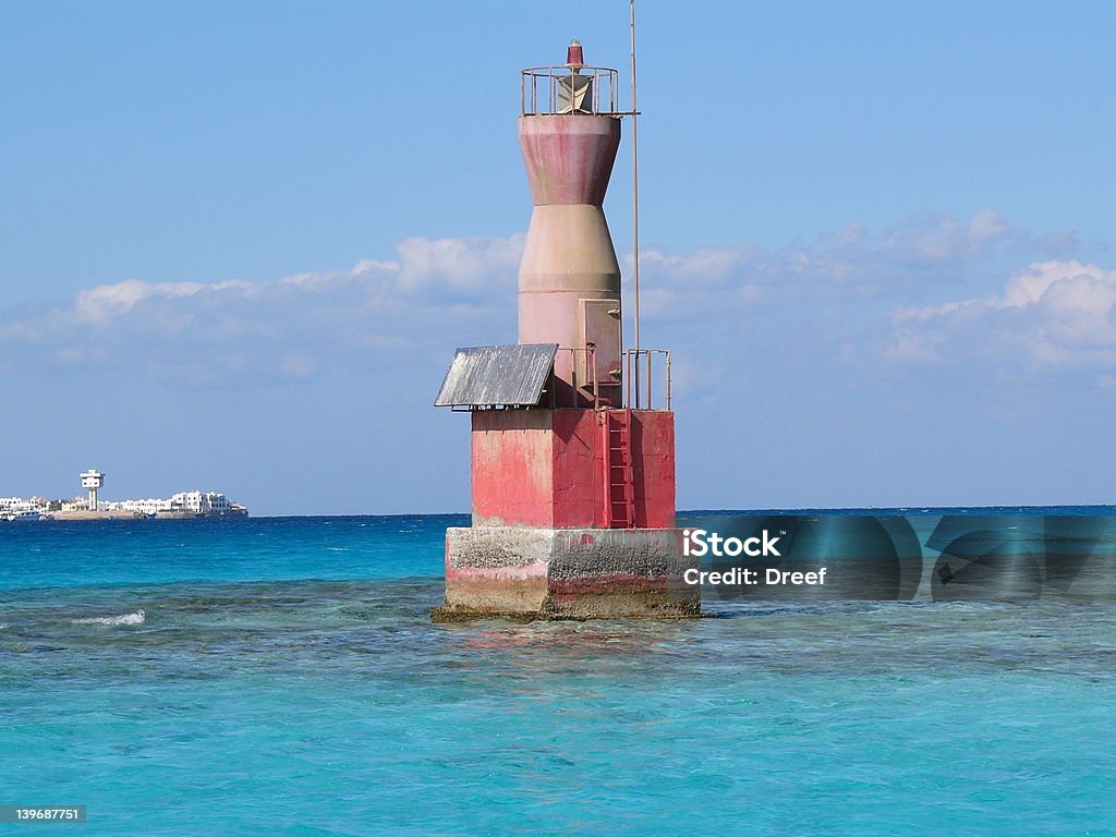 Egyptian lighthouse Egyptian lighthouse in Hurgada Aspirations Stock Photo