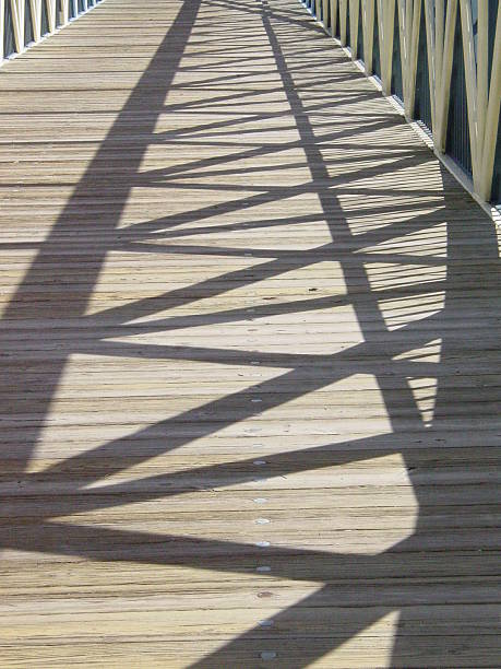 Shadow Bridge stock photo