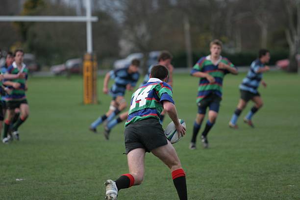 ala derecha - rugby fotografías e imágenes de stock