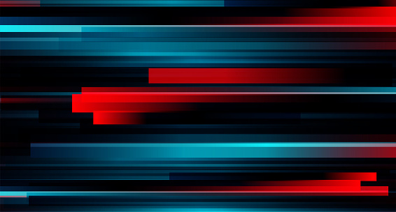 Cyberpunk background. Blue and red color background