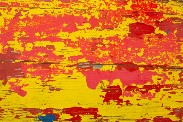 Old wooden red board background