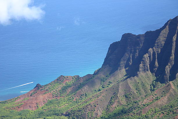 Costa de Na Pali, Maui, havaí-Canyon - fotografia de stock