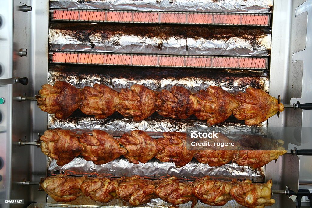Poulet rôti - Photo de Barbecue libre de droits