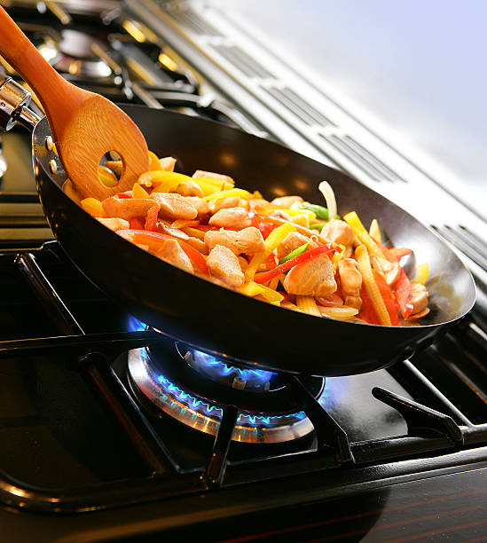 istock Stir fry cooking in Wok 139688653