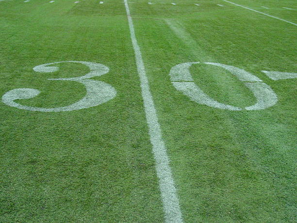 istock Football Field 30 Yard Line 139688688