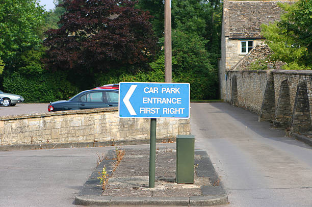 istock Car Park Entrance Sign 139688727