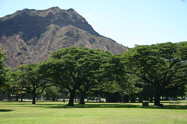 Diamondhead, Honolulu, havaí Montanha - fotografia de stock