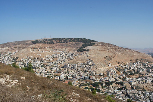 Mount Ebal taken from Mount Gerazim