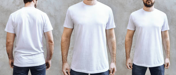 istock A man in a white T-shirt 1396888481