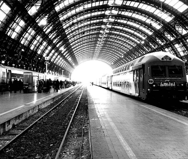 istock At the station Black&White 139688883