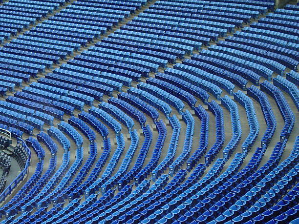 Stadium Seats stock photo