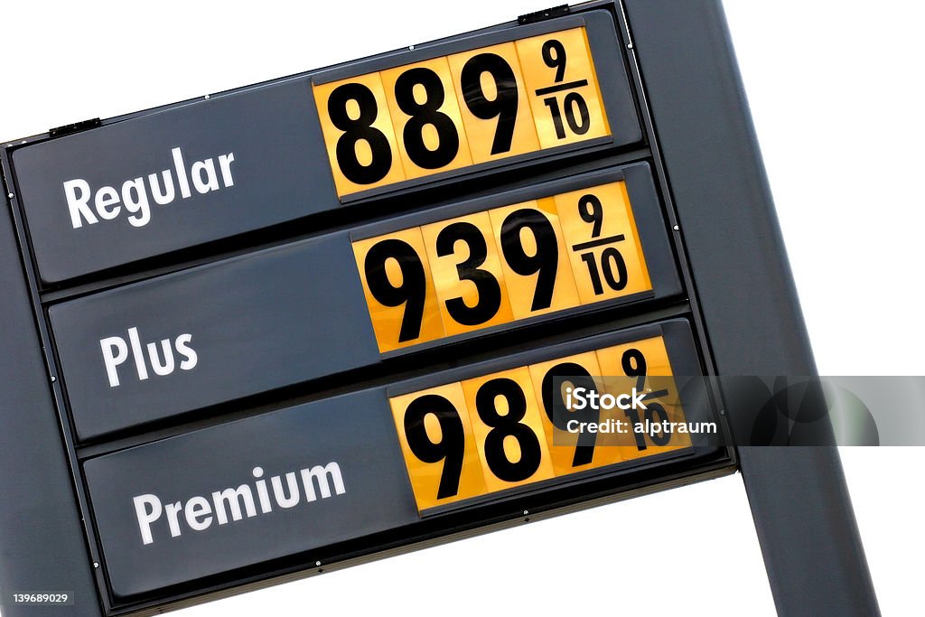 Los precios del gas de mañana - Foto de stock de Blanco - Color libre de derechos