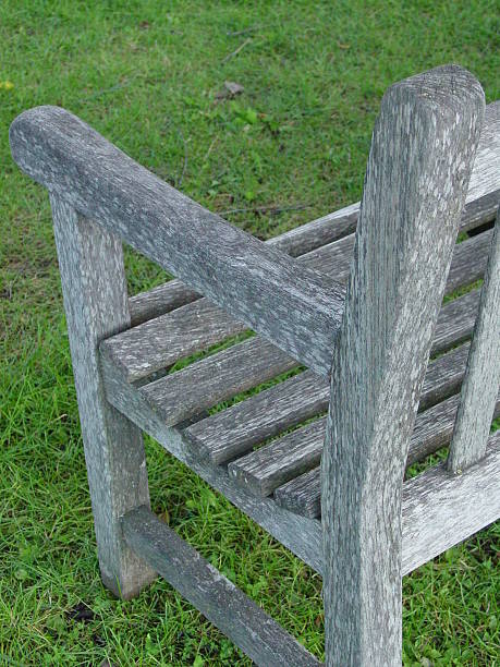 Weathered Bench stock photo