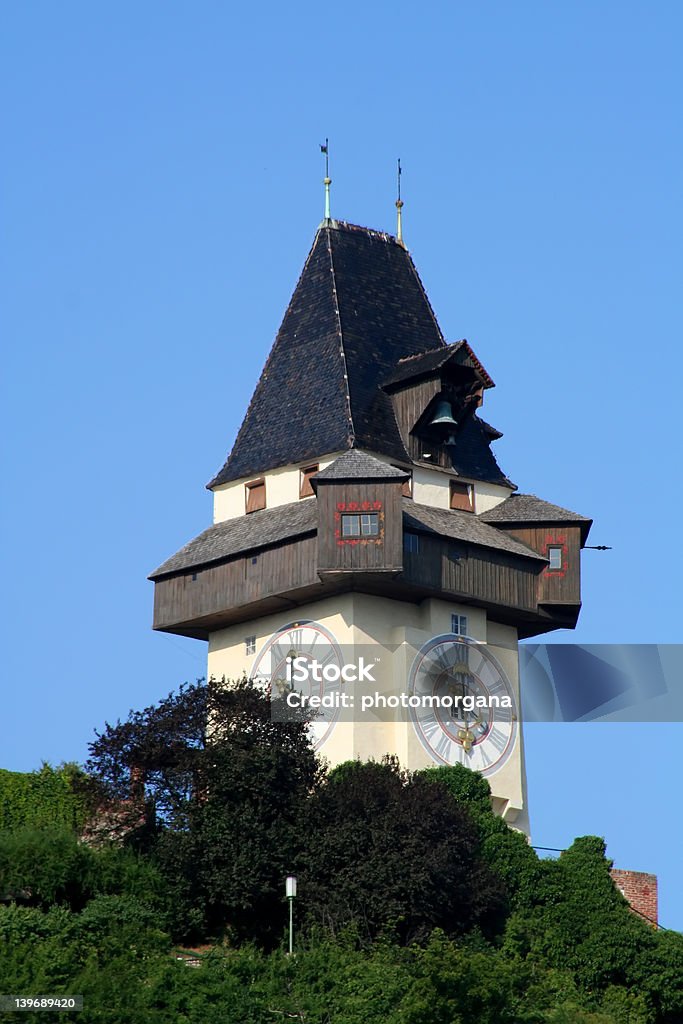 Tour de l'horloge de Graz - Photo de Arranger libre de droits