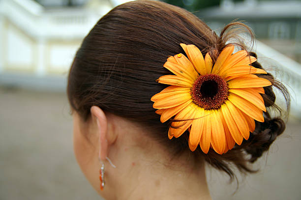 istock Flower in hair 139689490