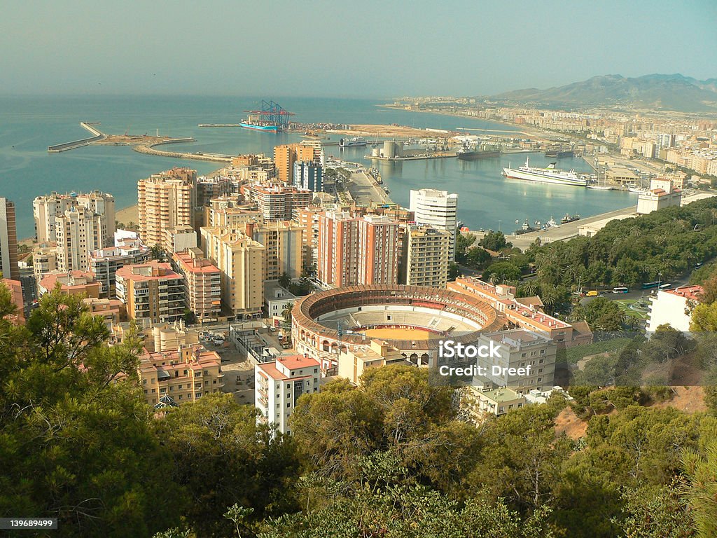Espanha, Andaluzia, Málaga, Arena, Porto - Foto de stock de Tourada royalty-free