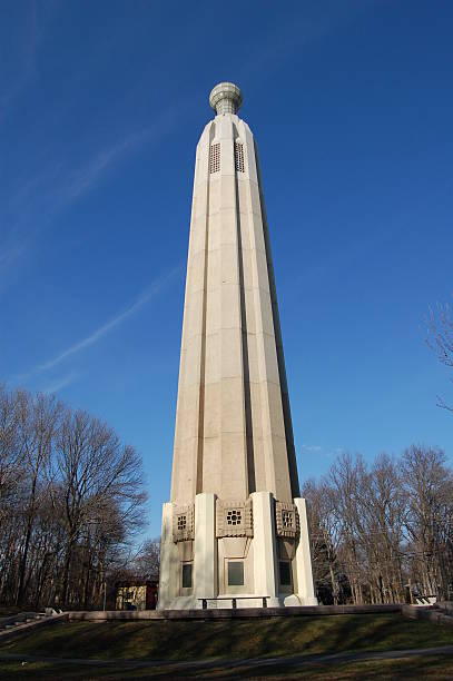 istock The Thomas Edison Memorial in the middle of leafless trees 139689726