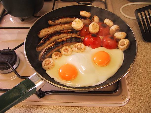 Full English fry up breakfast I stock photo