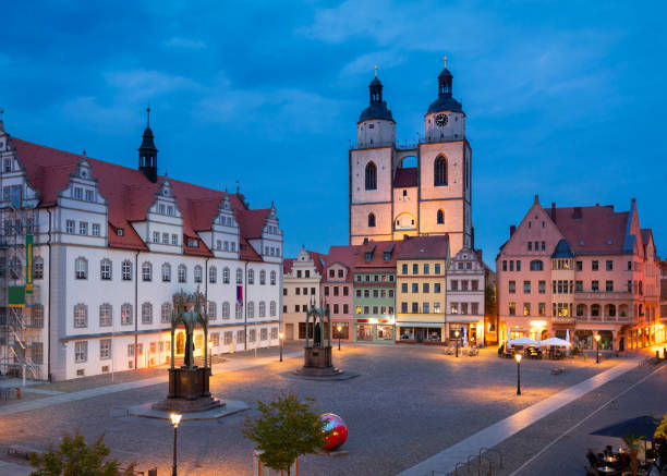 istock Wittenberg at dusk, Germany 1396898999