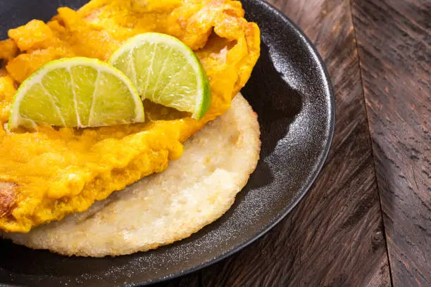 Photo of Fried fish torta - Colombian street food