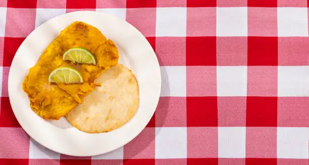 Photo of Fried fish torta - Colombian street food