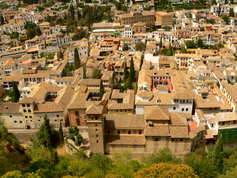 Rooftops of Granada, Andalousia, Spain.