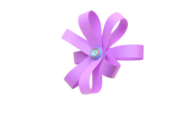 A purple paper origami