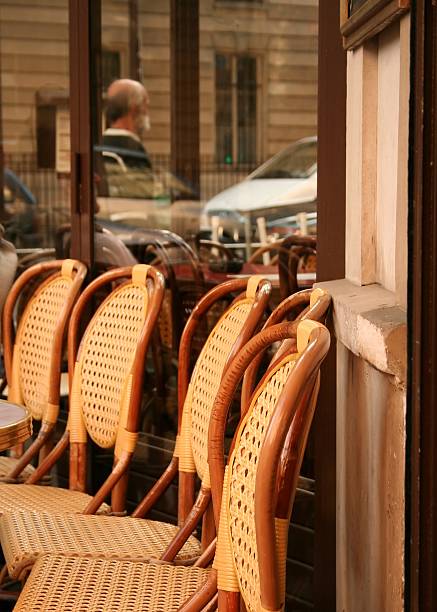 istock Empty street cafe w/ passerby 139691252