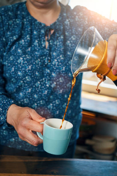 istock Making Fresh Brewed Coffee in Domestic Kitchen 1396913345