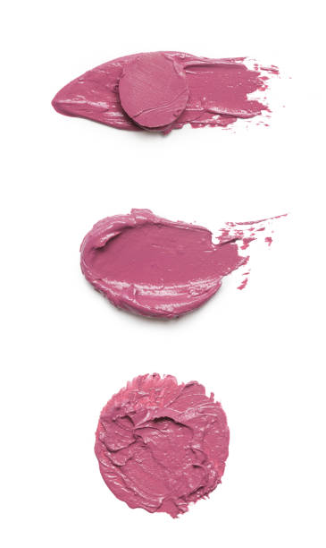 istock Pink ceamy makeup sample islated on white background. Decorative cosmetic smear. 1396913547
