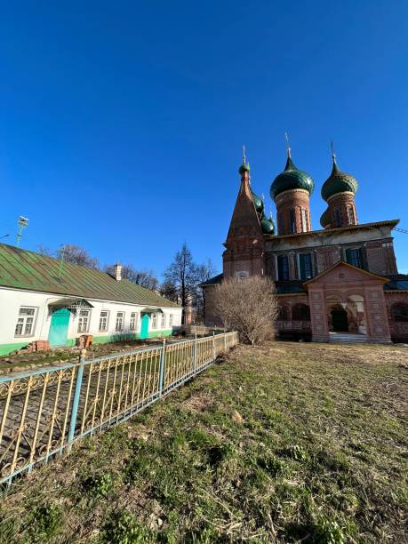 istock Red brick old orthodox church 1396913574