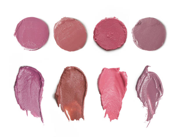 istock Set of creamy makeup smears isolated on white background 1396914539