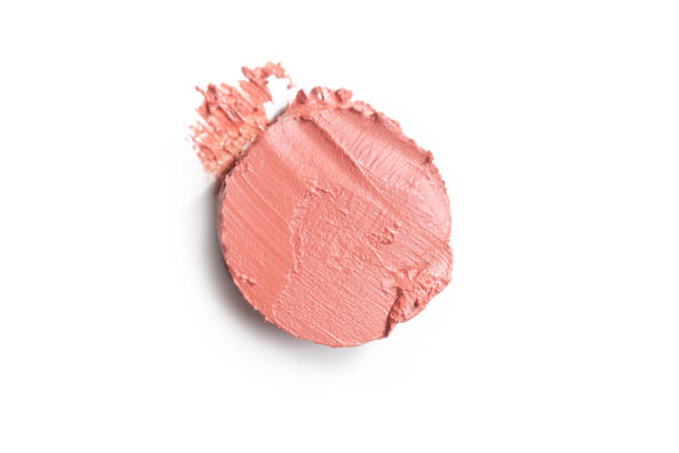 istock Brown creamy makeup sample isolated on white background. Decorative cosmetic smear. 1396915422